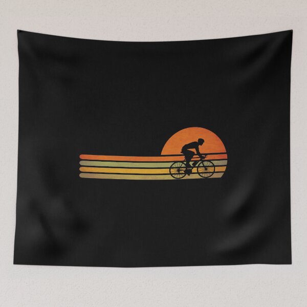 Item preview, retro vintage bicycle rider, gift for bicycle lovers designed and sold by Space Art.
