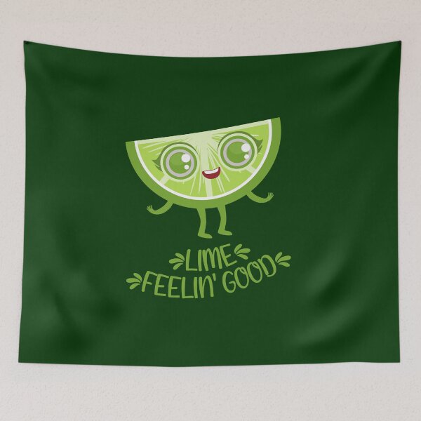 Item preview, lime feeling good Kawaii lime designed and sold by KawaiiPark.