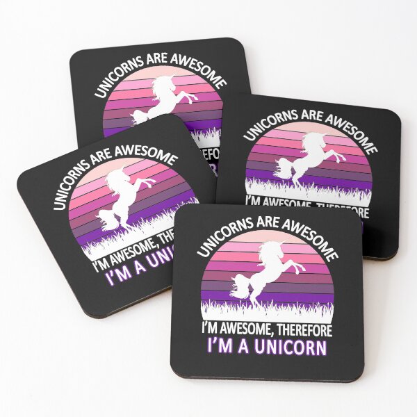 Item preview, Unicorns are awesome. I'm awesome. Therefore I'm a unicorn designed and sold by yasmh.