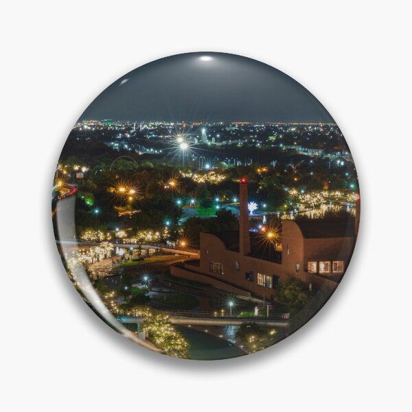 Item preview, Monterrey, Mexico at Night with Twinkling Lights designed and sold by Hochmann.