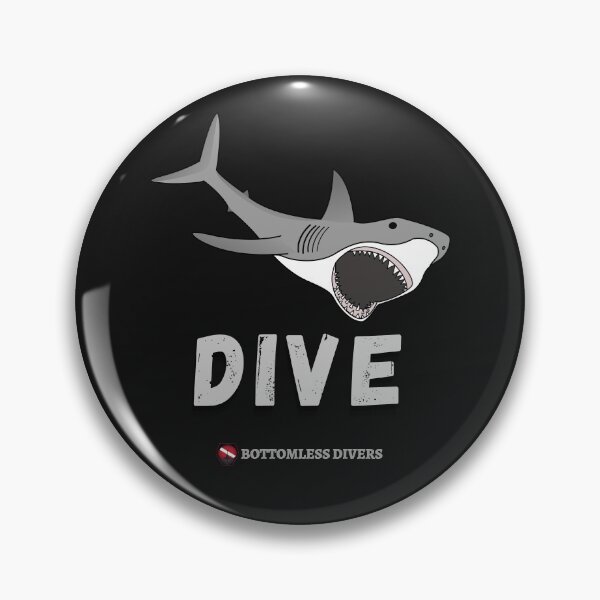 Item preview, Diving Angry Great White Shark designed and sold by BottomlessDiver.