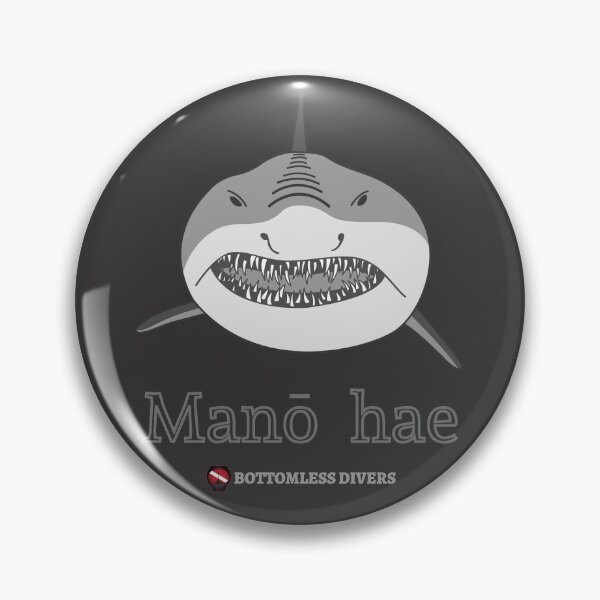 Item preview, Fierce Shark in Hawaiian with Grey Font designed and sold by BottomlessDiver.
