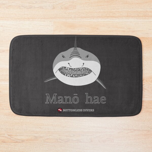 Item preview, Fierce Shark in Hawaiian with Grey Font designed and sold by BottomlessDiver.