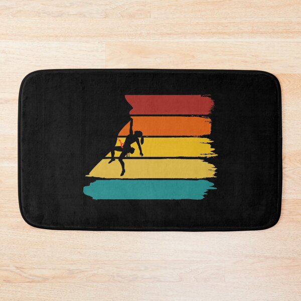 Item preview, Woman Rock Climbing - Retro Brush Strokes designed and sold by HeatherPore.