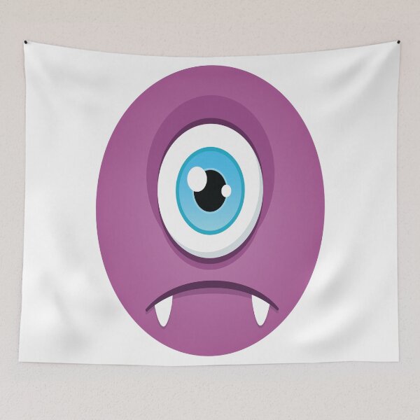 Item preview, One Eyed Purple Monster Cute Bigfoot Monsters designed and sold by ProjectX23.