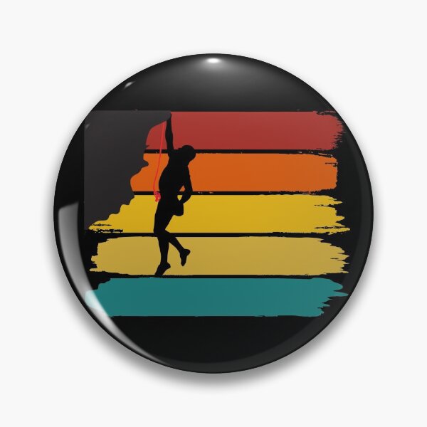 Item preview, Rock Climbing - Retro Brush Stripes designed and sold by HeatherPore.