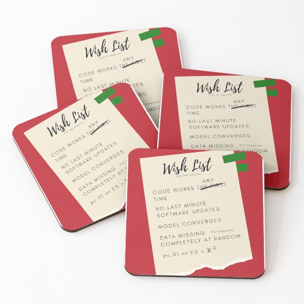Item preview, Holiday Wish List for the Quantitative Analyst  designed and sold by statsandcats.