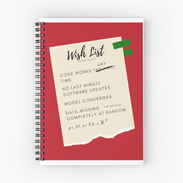 Item preview, Holiday Wish List for the Quantitative Analyst  designed and sold by statsandcats.