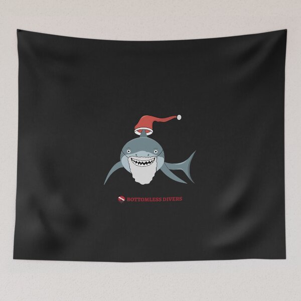 Item preview, Christmas Shark in Red Font designed and sold by BottomlessDiver.