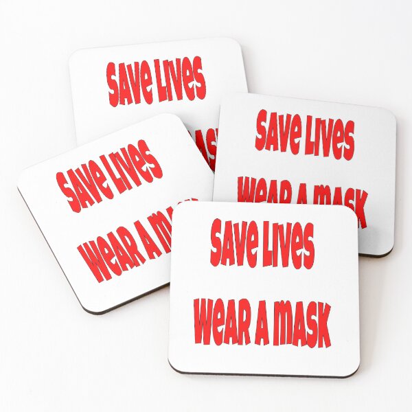 Item preview, save lives wear a mask--4eights designed and sold by 4eights.