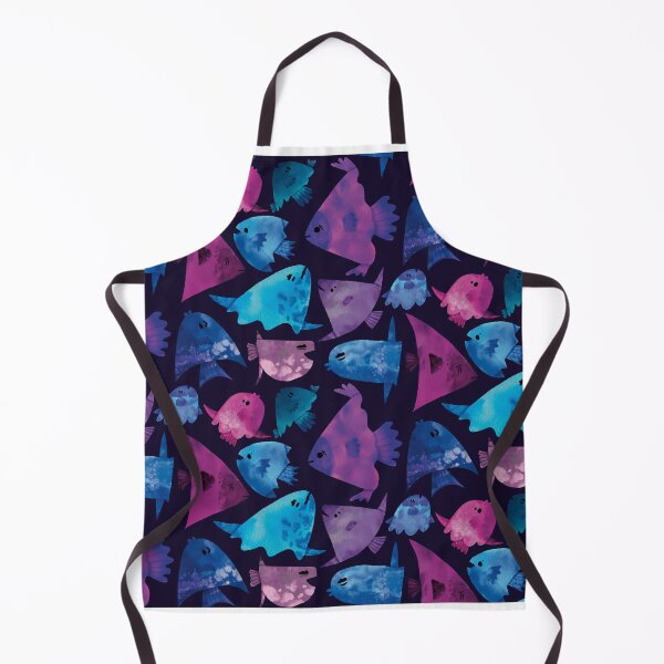 Item preview, Cute Blue and Purple Watercolor Mola Mola Sunfish designed and sold by TheRainbowRoom.