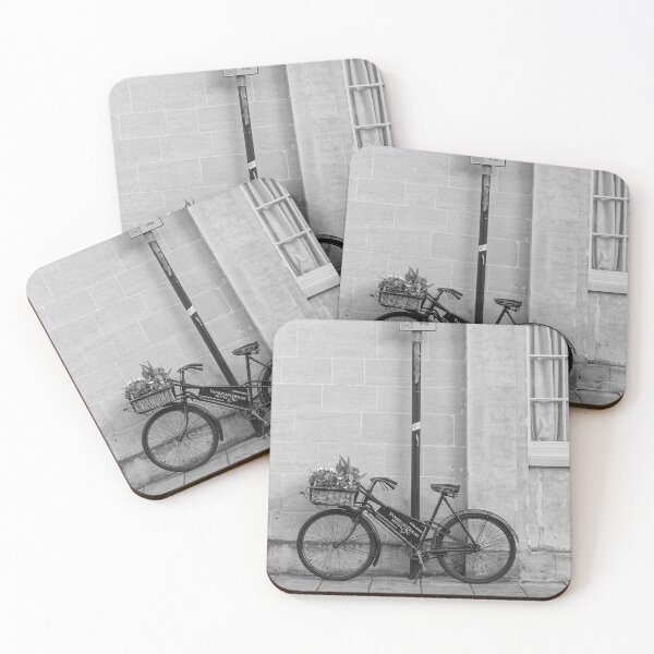 Item preview, A parked bicycle in Oxford, England in black and white designed and sold by Hochmann.
