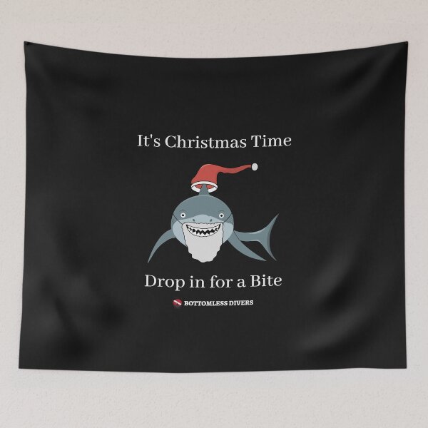Item preview, Christmas Time Shark with White Font designed and sold by BottomlessDiver.