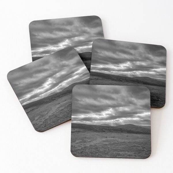 Item preview, Monochrome version of Gods Rays over the Brecon Beacons designed and sold by VnGphoto.