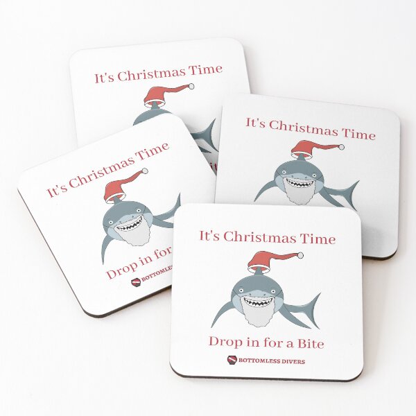 Item preview, Christmas Time Shark in Red Font designed and sold by BottomlessDiver.