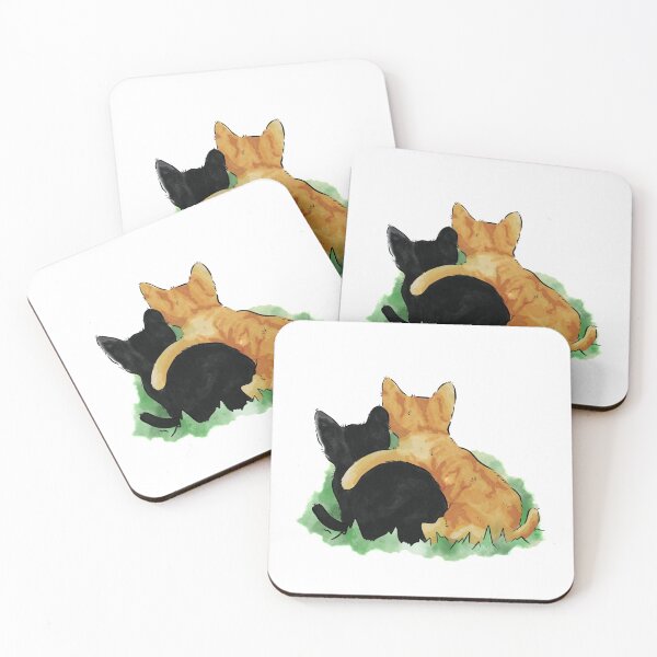 Item preview, Kitten Best Friends Watercolor designed and sold by nicolegagz.