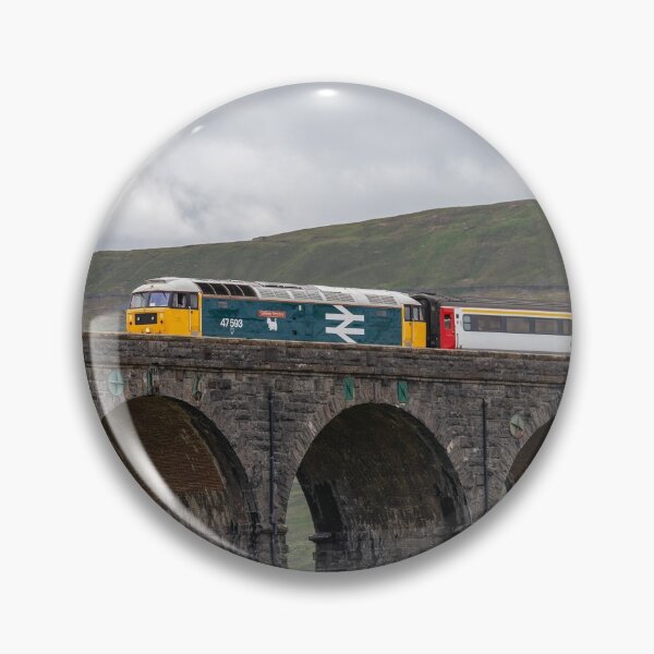Item preview, Train Travelling Across The Ribblehead Viaduct, Yorkshire designed and sold by GeraldineCurtis.