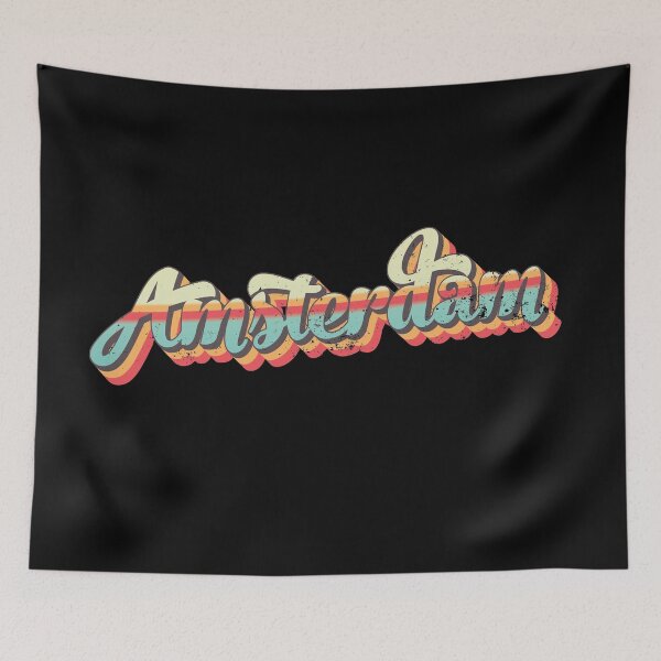 Item preview, Amsterdam skyline distressed effect designed and sold by Rakesh Murugan.