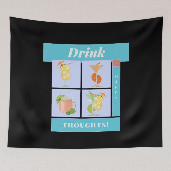 Item preview, Drink Happy Thoughts designed and sold by Zurickdesigns.