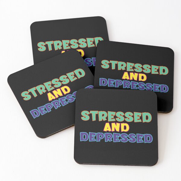 Item preview, Stressed and Depressed, Retro designed and sold by stickmeok.