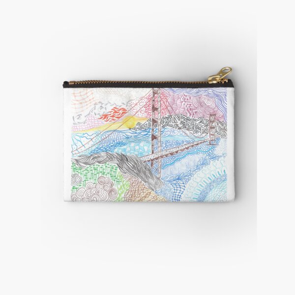 Item preview, Golden Gate Bridge Zentangle designed and sold by Rusyrusrus.