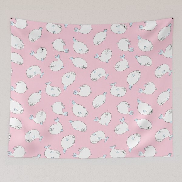 Item preview, All-Over-Print Adorable Seal Pups (pink) designed and sold by You Store.