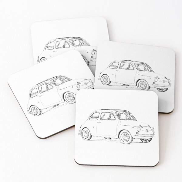 Item preview, Fiat 500 Wireframe designed and sold by Auto-Prints.