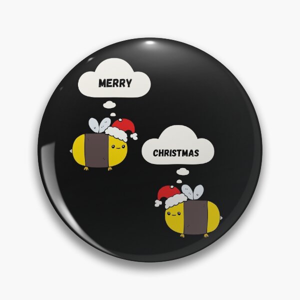 Item preview,  Christmas Bee with Christmas greetings  designed and sold by Bubblegirl17.