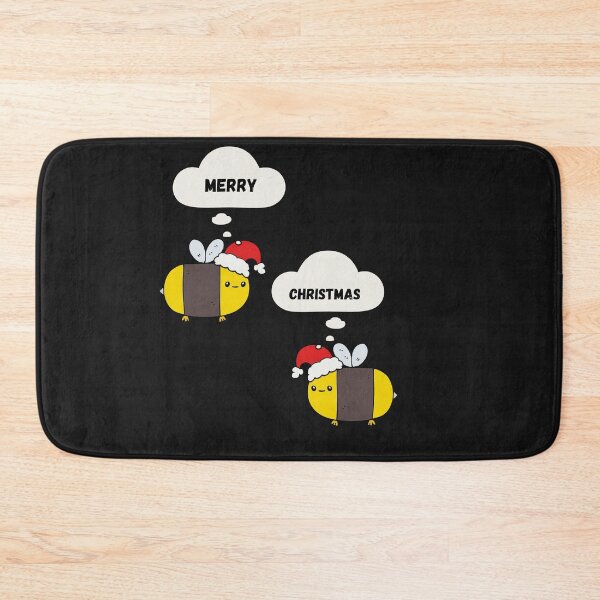 Item preview,  Christmas Bee with Christmas greetings  designed and sold by Bubblegirl17.