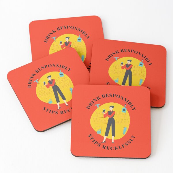 Item preview, Drink Responsibly Tip Recklessly designed and sold by Mamibo.