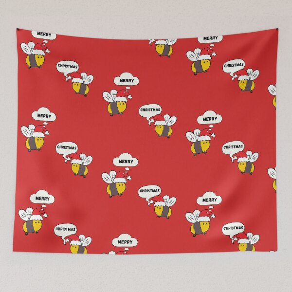 Item preview,   Christmas Bee with Christmas greetings  designed and sold by Bubblegirl17.