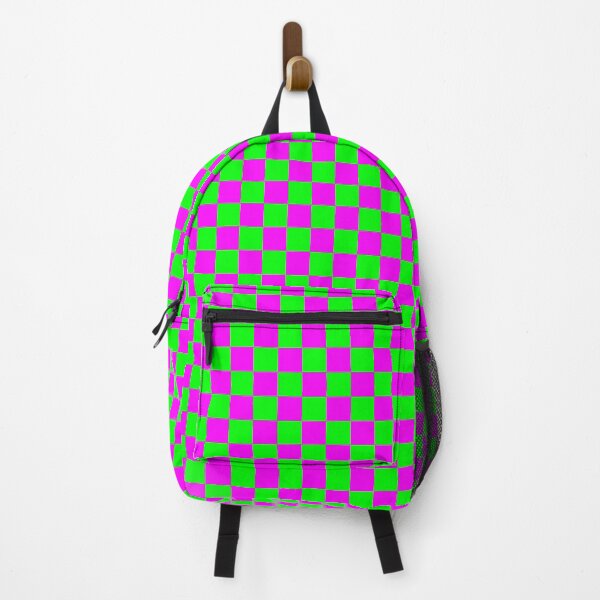 Item preview, Mini Checkerboard Bright Pink And Lime Green Pattern designed and sold by Mary Riley.