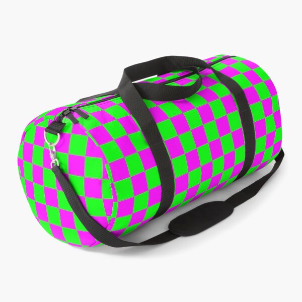 Item preview, Mini Checkerboard Bright Pink And Lime Green Pattern designed and sold by Mary Riley.