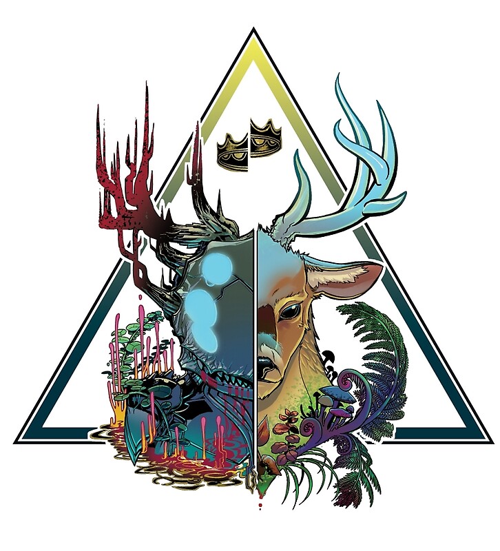 "Split between worlds" by Jake Myler | Redbubble