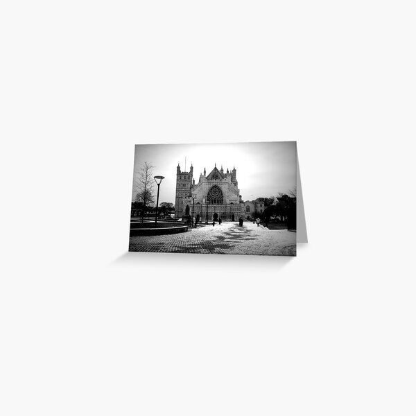 Exeter Cathedral in The Snow Greeting Card