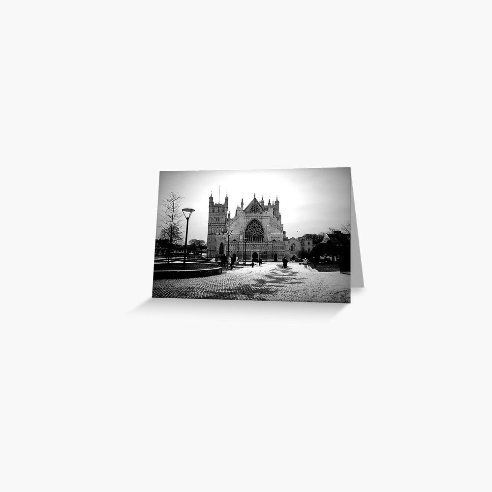 Exeter Cathedral in The Snow Greeting Card