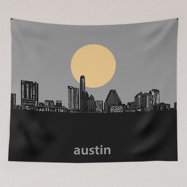 Item preview, austin skyline minimal designed and sold by BekimART2.
