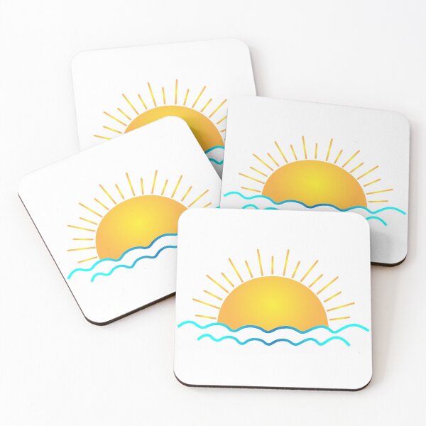 Item preview, Summer ocean sunset sticker  designed and sold by Sharath98.