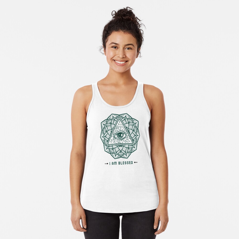 I am blessed Racerback Tank Top