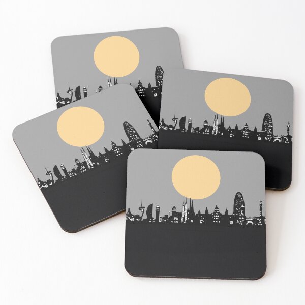 Item preview, barcelona skyline minimal designed and sold by BekimART2.
