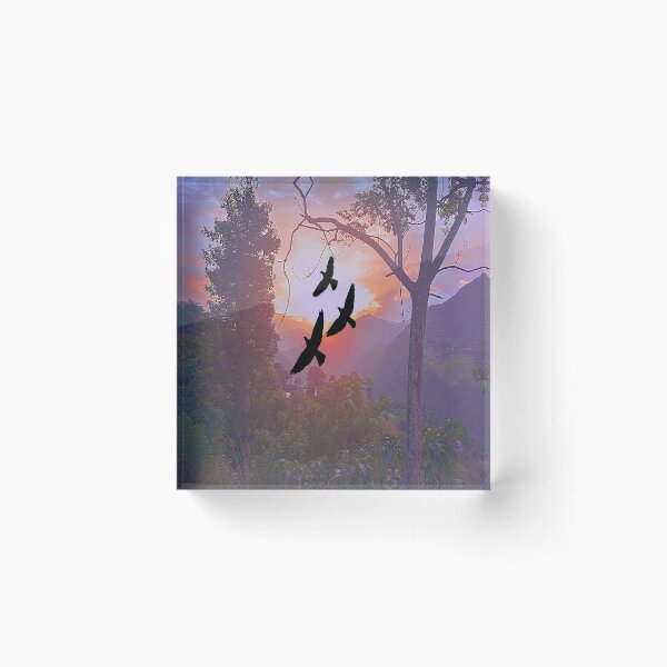 Item preview, Aesthetic mountain sunset view designed and sold by Mariolangstieh.