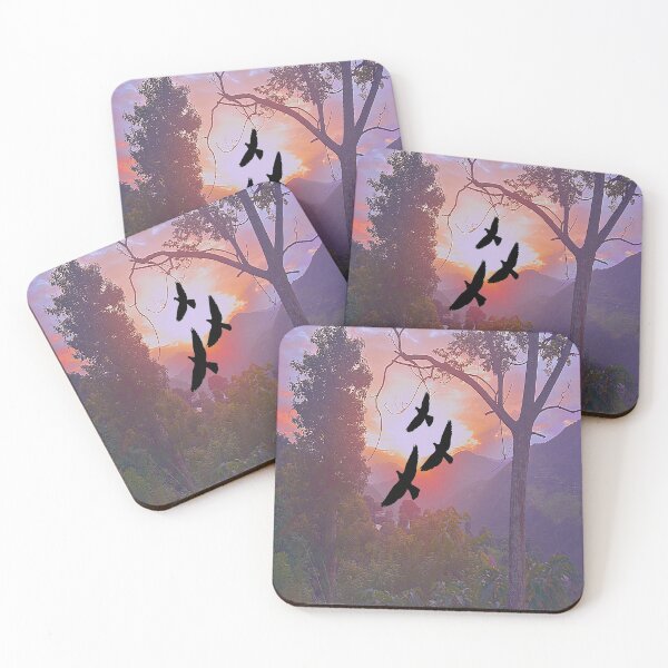 Item preview, Aesthetic mountain sunset view designed and sold by Mariolangstieh.