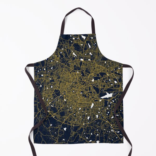 Item preview, Bengaluru City Map of India - Gold Art Deco designed and sold by deMAP.