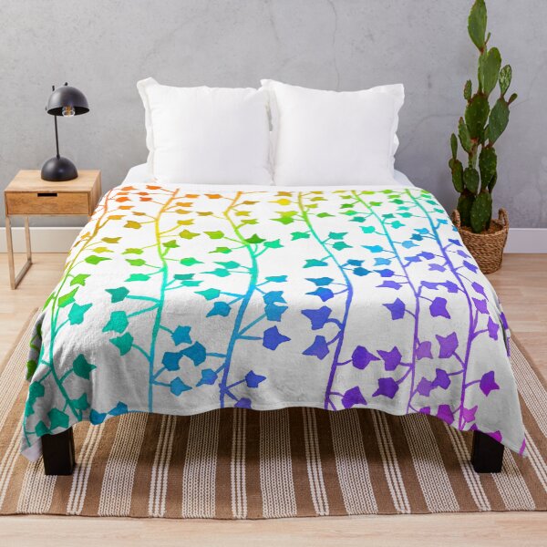 Item preview, Watercolor Rainbow Gradient Vines Pattern designed and sold by monitdesign.