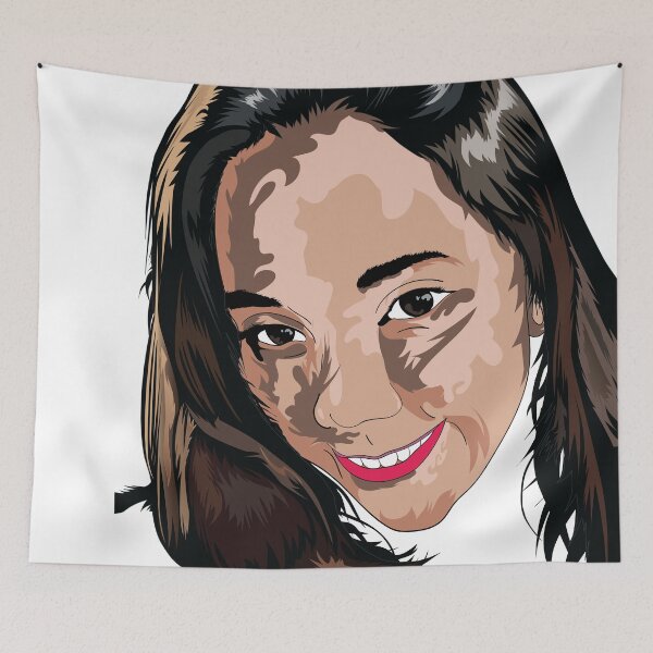 Item preview, Arte vectorial de niña designed and sold by hawlstore.