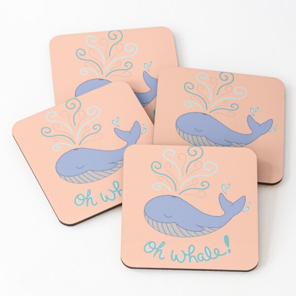 Item preview, "Oh Whale!" Cute Motivational Whale designed and sold by plaingranola.