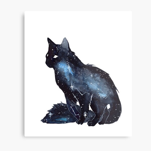 Galaxy Cat Metallbild