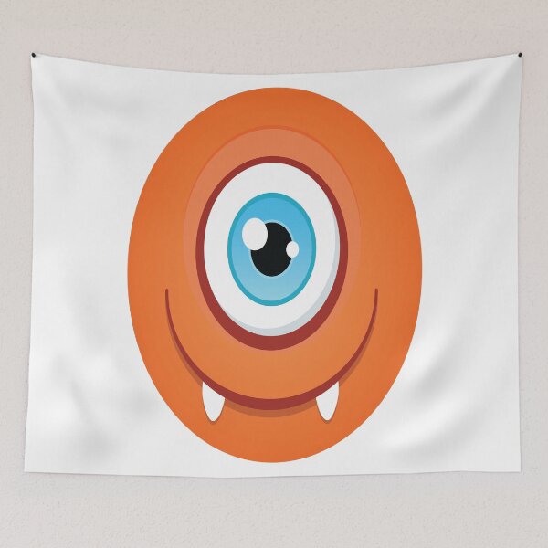 Item preview, One Eyed Orange Monster Cute Bigfoot Monster designed and sold by ProjectX23.
