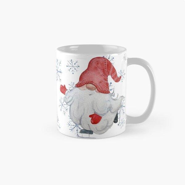 Item preview, Gnome Christmas Little Cute Red Gnome Ice Skating on Skateboard Gifts Presents designed and sold by MiscelChr.
