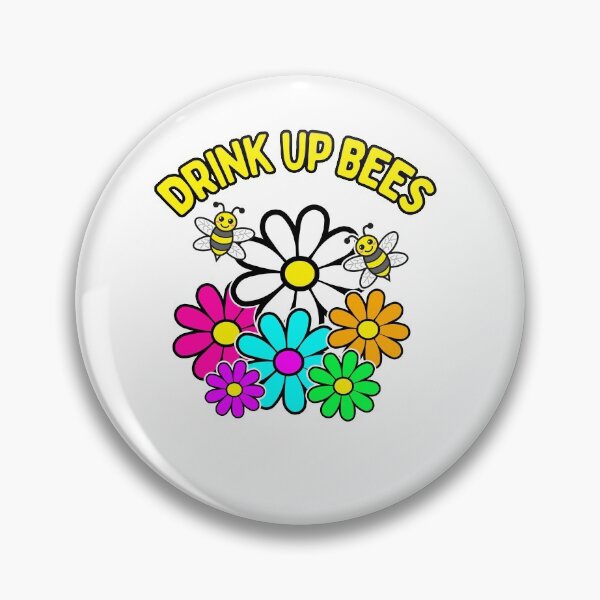 Item preview, Drink up Bees Colorful Daisies Pollen Pun Daisy designed and sold by funnytshirtemp.